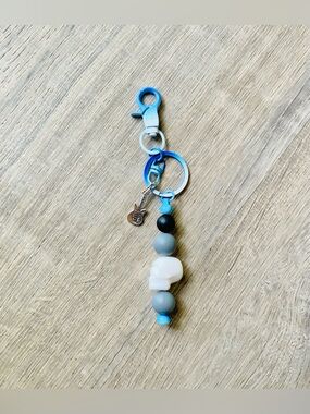 NEW📚 Hand Crafted Beaded Skull & Guitar Bag Charm OS